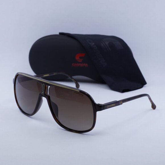 🕶️ New CARRERA 1047/S 0086 LA Sunglasses - Havana Frame, Brown Gradient Lenses - Picture 10 of 10